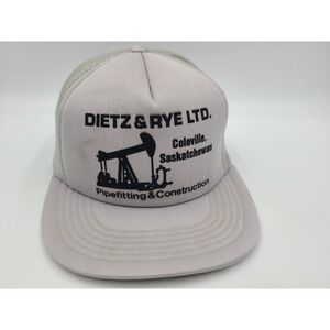 Vintage Dietz & Rye Ltd Coleville Saskatchewan Mesh Trucker Snapback Hat Cap Men